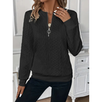 Damen Pullover | Strick | Mit Zipper