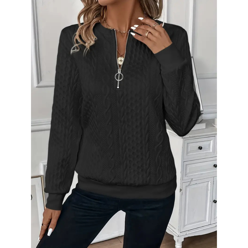 Damen Pullover | Strick | Mit Zipper