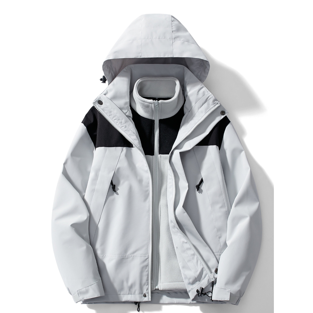 Damen Winterjacke 3-in-1 | Fleece & Mit Kapuze