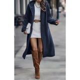 Women's Teddy Coat with Hood | Long