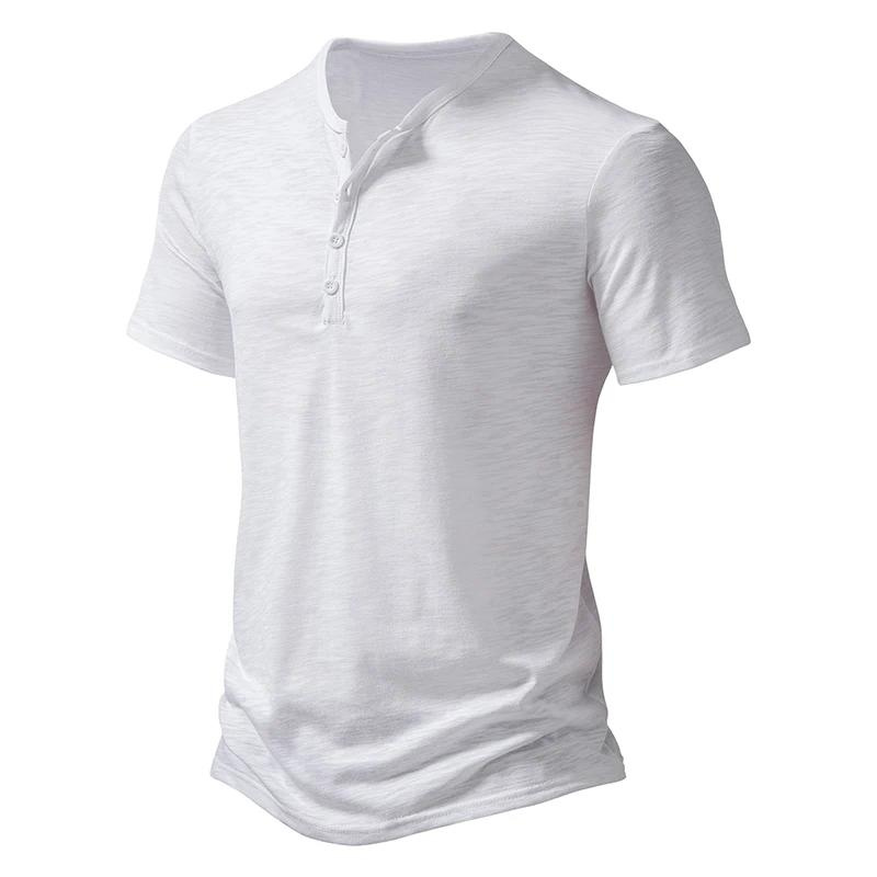 Henley | Herren-Polo - Henley-Kragen atmungsaktives Herren-T-Shirt