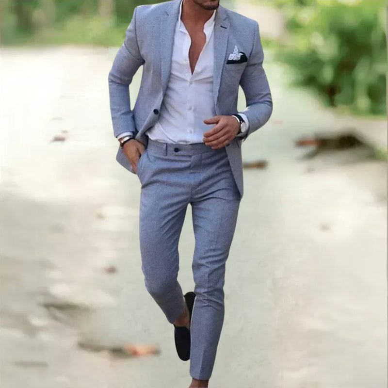 Nathan | Herren Sommer Anzug | Leinen stil