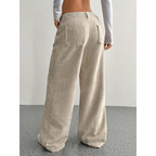 Women's Corduroy Trousers | High Waisted | Wide Fit