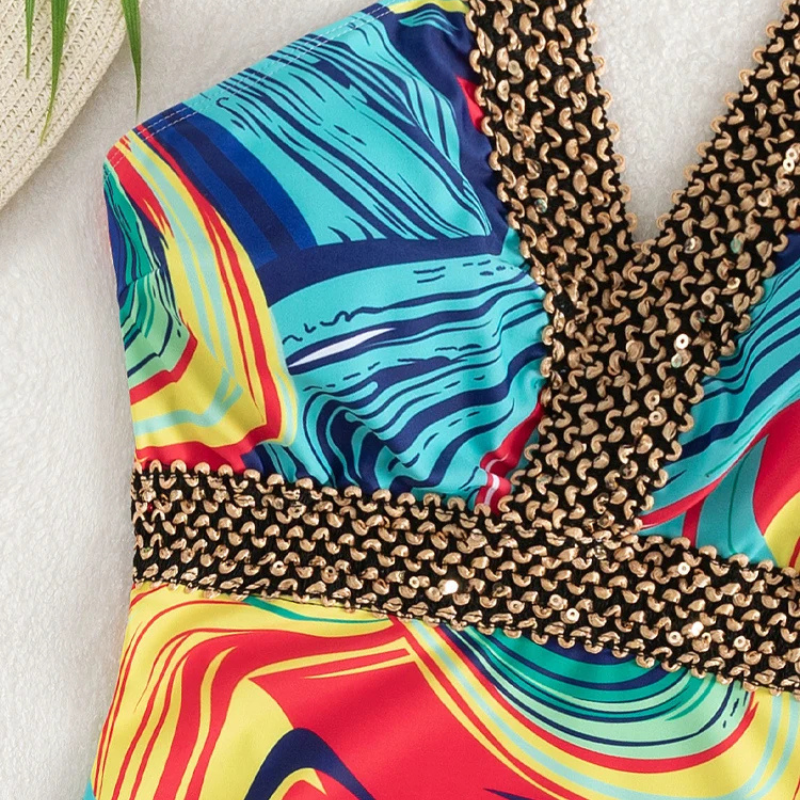 Bambi | One-piece push-up swimsuit for women with open back