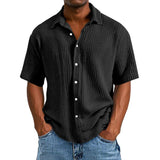 Cain | Men's Lightweight Shirt | Short Sleeve Linen Style