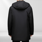 Classic black hooded jacket