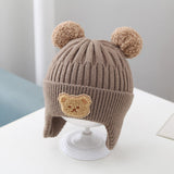 Kids Hat | Knitted Bear Hat with Ears