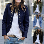 Women's blazer with stand-up collar