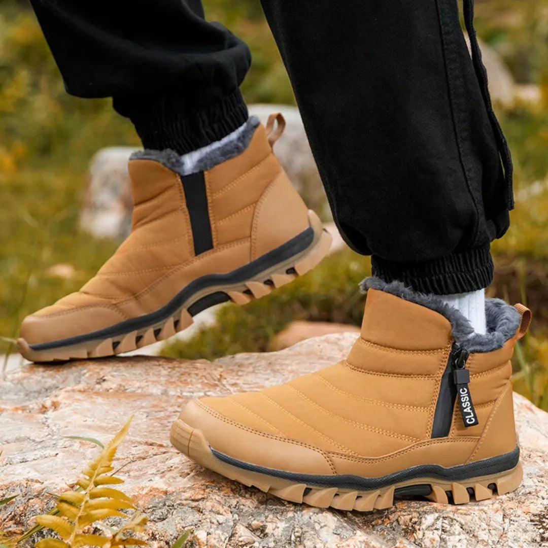 Herren Winterstiefel | Mit Reißverschluss & Fleecefutter