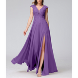 Women's A-line Wedding Guest Dress | Maxi & Floral Pattern