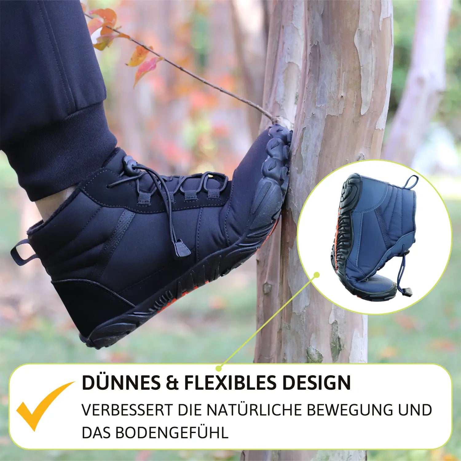 Winter Barefoot Shoes | Warm and Comfortable