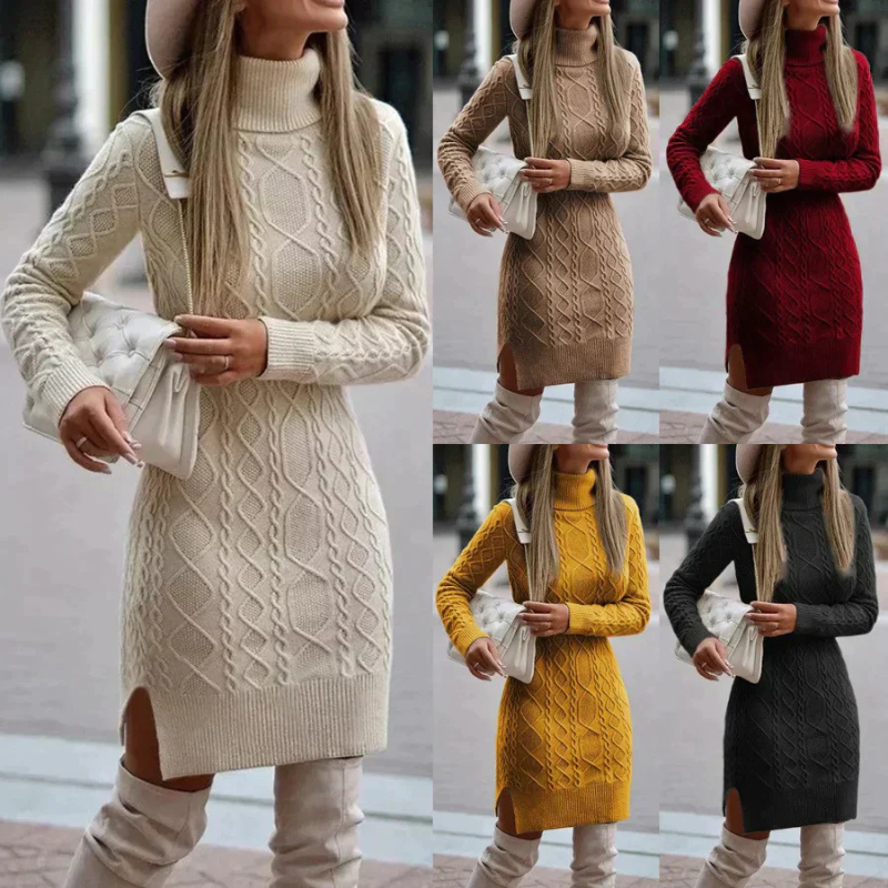 Damen Strickkleid | Winter | Warm