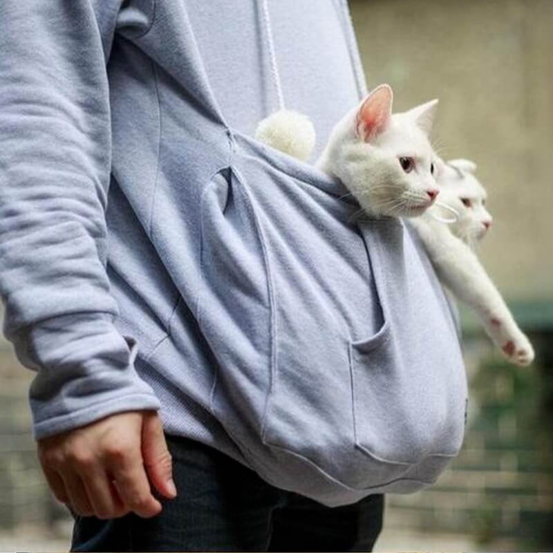 Women's Hoodie | Hooded Pullover | Cat Bag