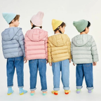Kids Quilted Jacket with Hood | Lightweight