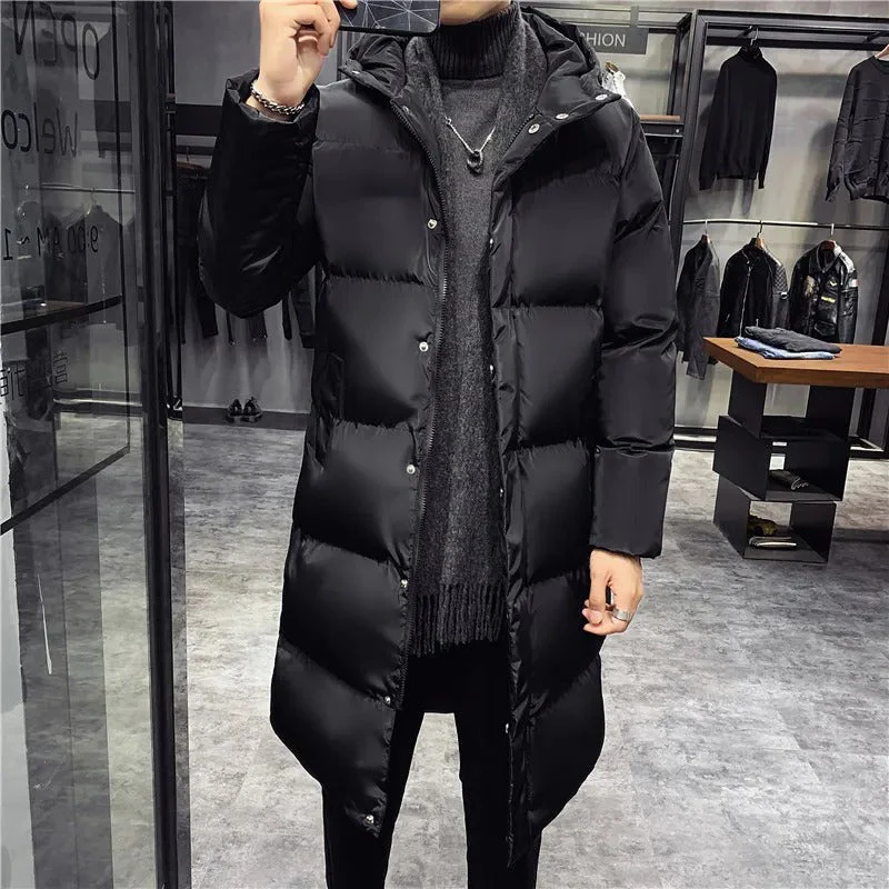 Men's Puffer Jacket | Long & Warmly Lined