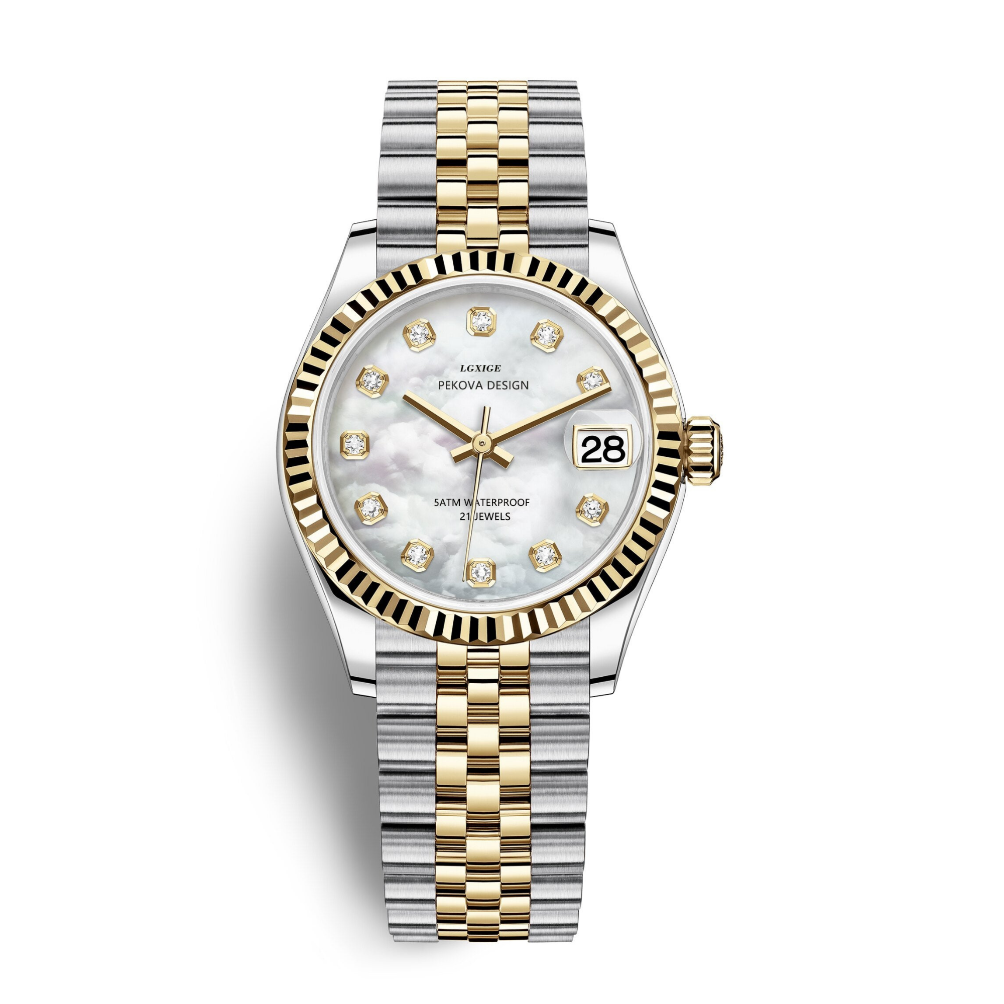 Edelstahl Armbanduhr Damen | Silber & Gold
