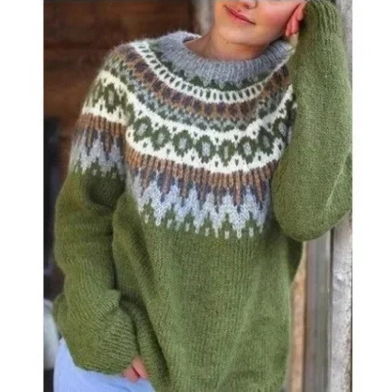 Damen Norweger Pullover | Winter & Klassisches Muster