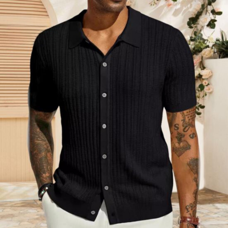 Hadrik | Herren Sommer Poloshirt Knopfleiste | Kurzarm