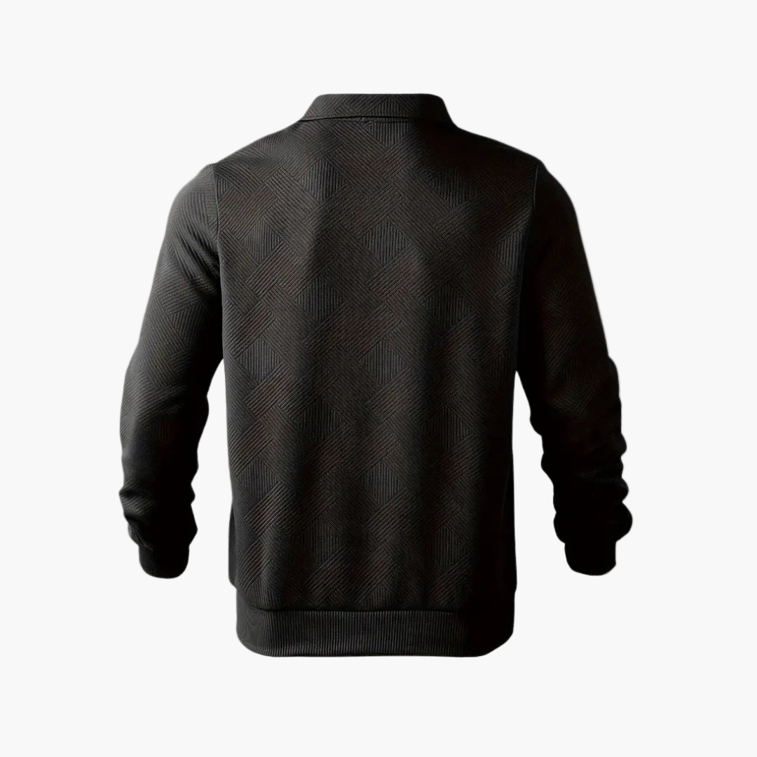 Herren Polo Pullover | Mit Reißverschluss