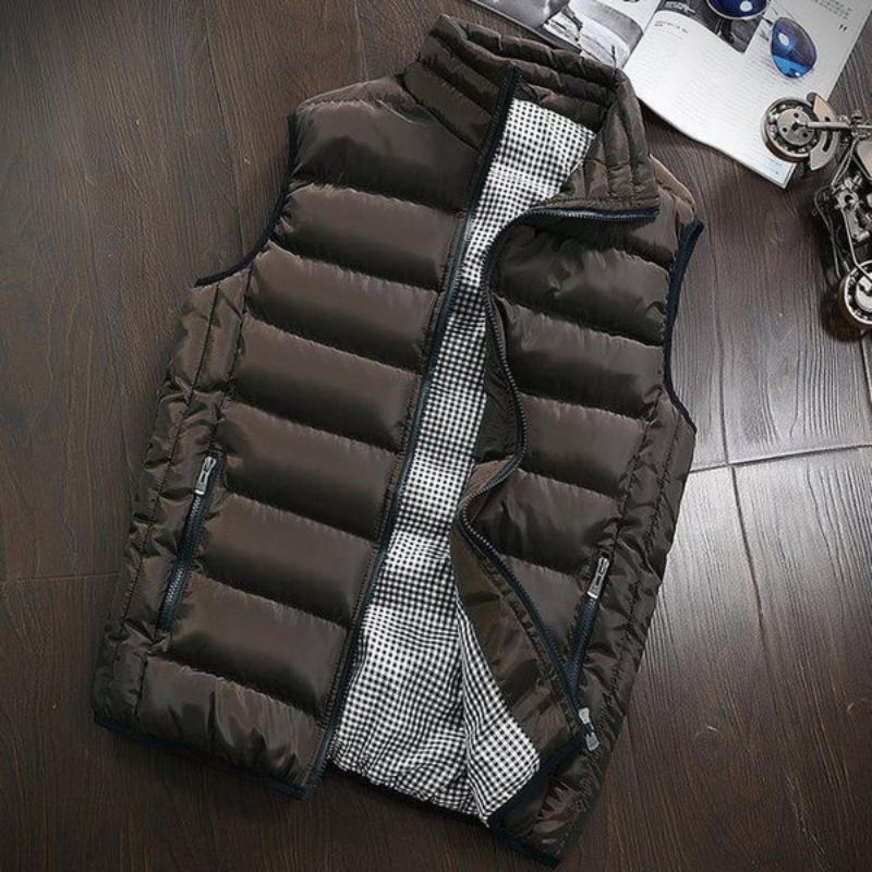 Men's Sleeveless Quilted Vest | Winter