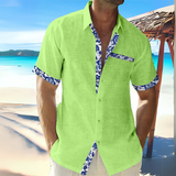 Tavion | Men's Short Sleeve Shirts - Linen Style