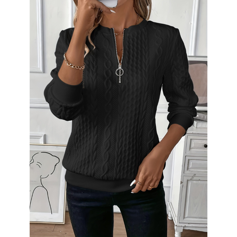 Damen Pullover | Strick | Mit Zipper