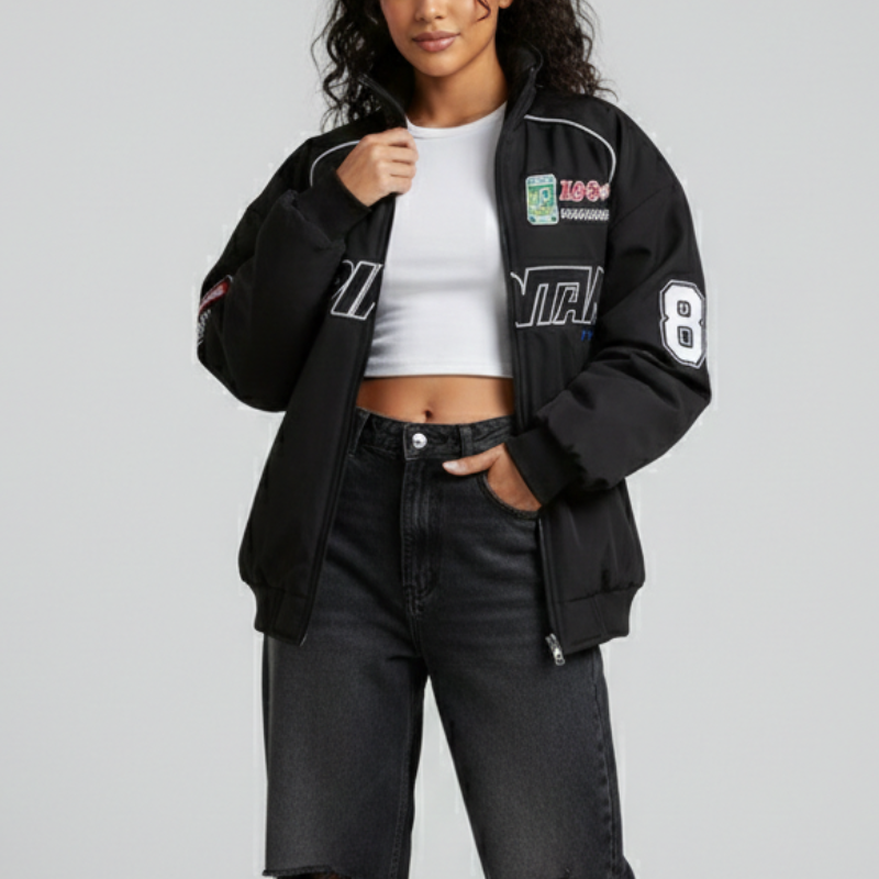 Vintage Rennjacke F1 Racing | Unisex Übergangsjacke