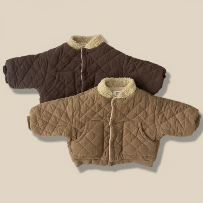 Kids Transitional Jacket | Quilted Jacket with Teddy Lining
