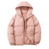 Padded men's puffer jacket with hood