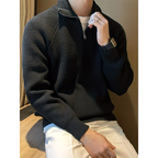 Herren Strick Pullover | Mit Kragen & Quarter Zip