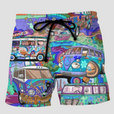 Jeremiah | Men's Swim Trunks | Shorts with Graffiti Print