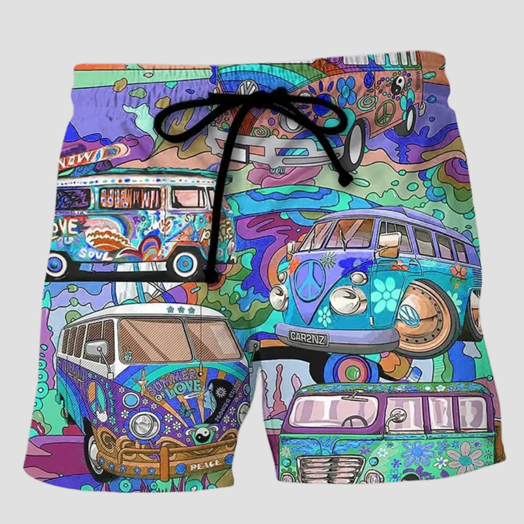 Jeremiah | Herren Badehosen | Kurze mit Graffiti-Print