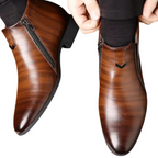 Men's Leather Ankle Boots | Retro & Business