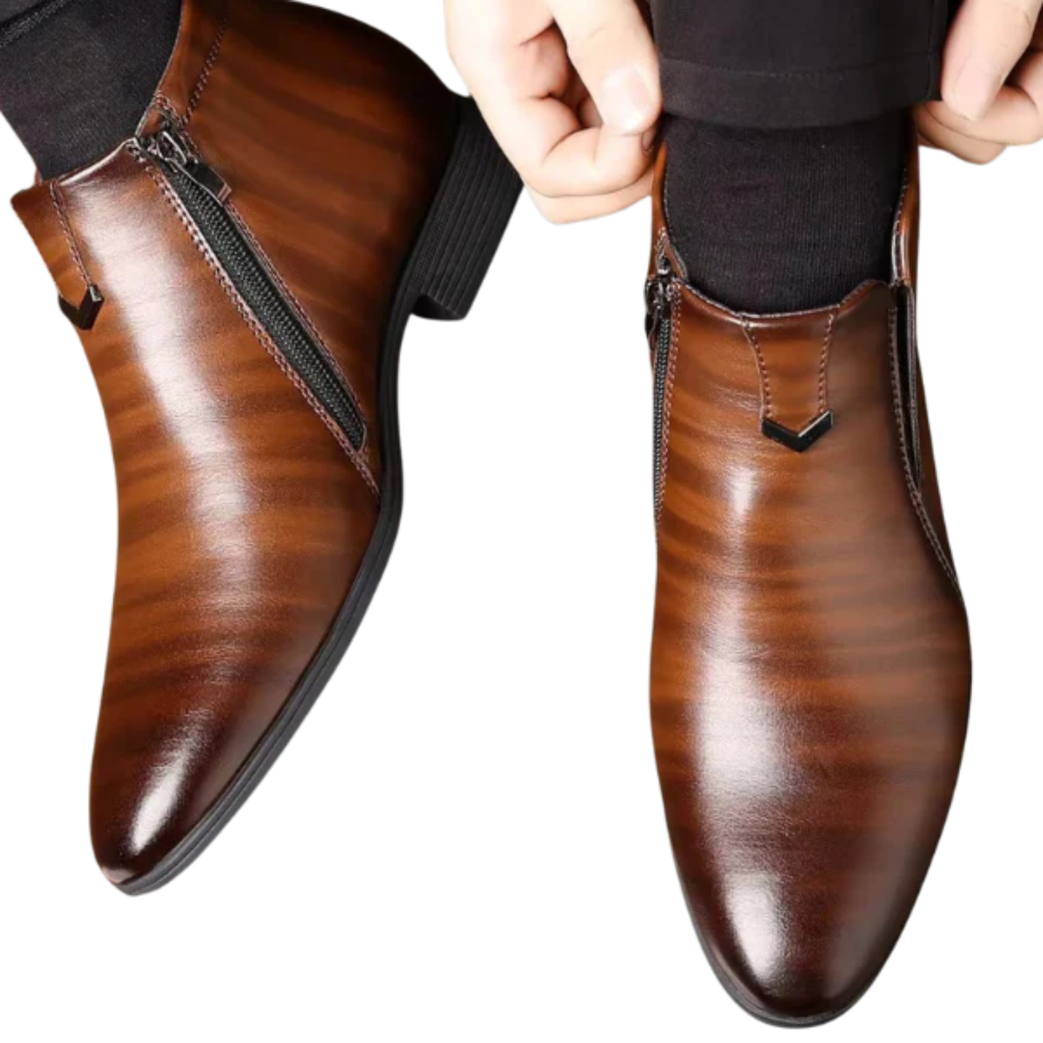 Men's Leather Ankle Boots | Retro & Business