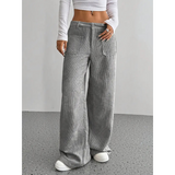 Women's Corduroy Trousers | High Waisted | Wide Fit