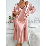 Women's 2-Piece Pajama Set | With Robe & Dress