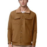 Men's Canvas Jacket | With Teddy Collar | Winter