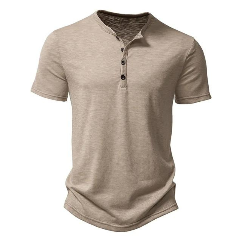 Henley | Herren-Polo - Henley-Kragen atmungsaktives Herren-T-Shirt