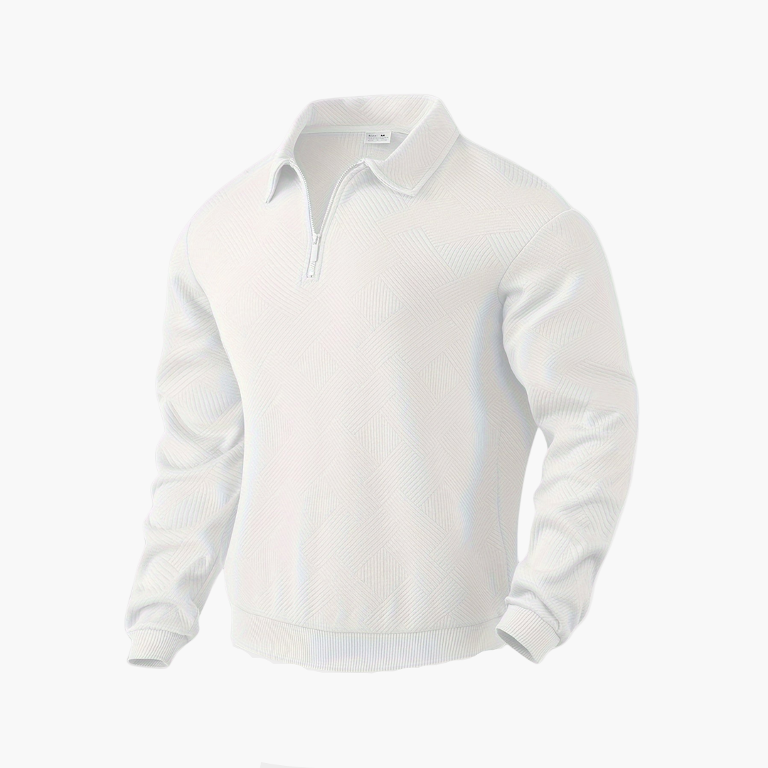 Herren Polo Pullover | Mit Reißverschluss