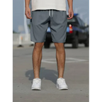 Kurze Sommerhose mit verstellbarem Hoher Taille für Herren