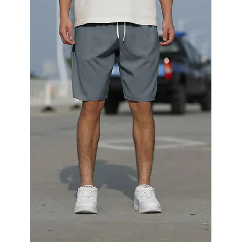 Kurze Sommerhose mit verstellbarem Hoher Taille für Herren