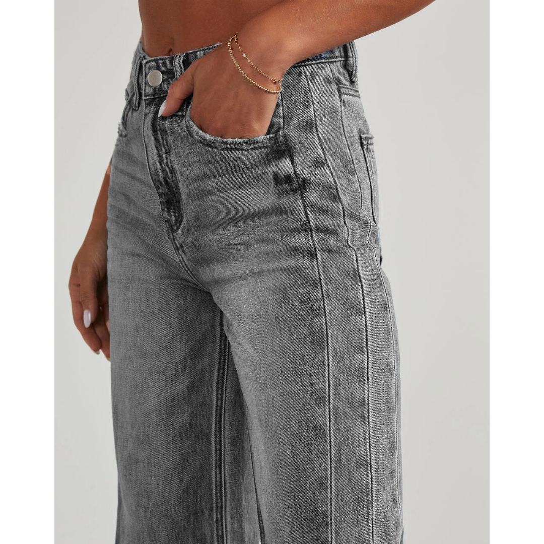 Damen Loose Fit Jeans | Raw-hem