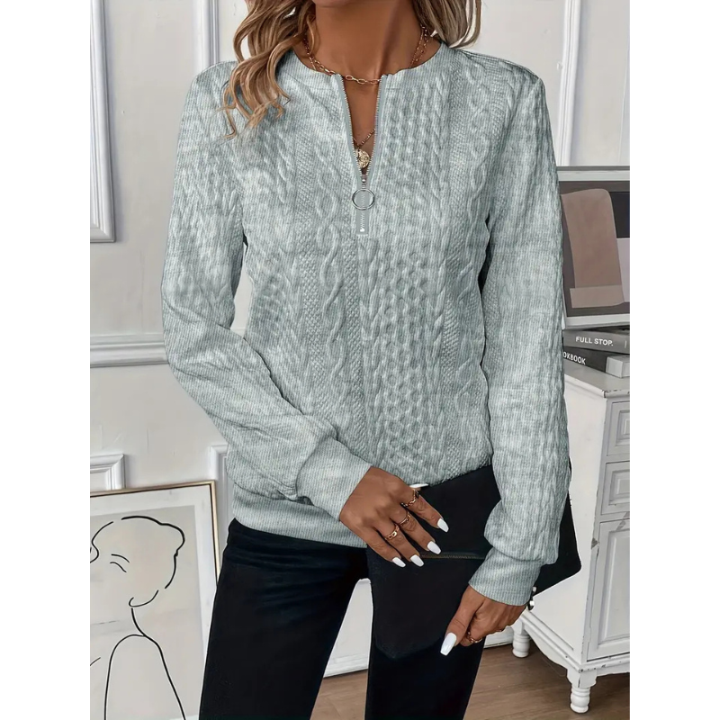 Damen Pullover | Strick | Mit Zipper