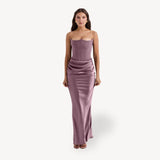 Jasira | Strapless Wedding Guest Dress | Maxi