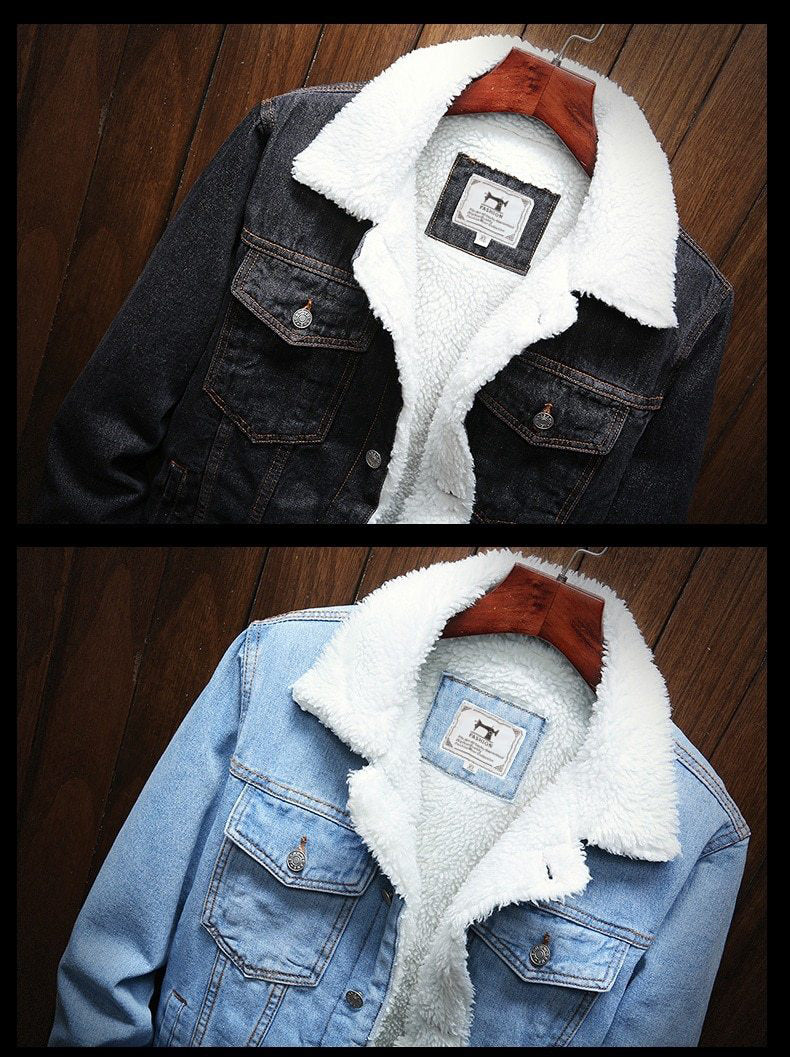 Men's Teddy Jacket | Denim