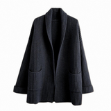Long women's cardigan with pockets