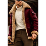 Pilot jacket | Men's winter jacket with large collar