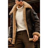 Pilot jacket | Men's winter jacket with large collar