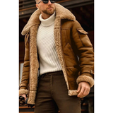 Pilot jacket | Men's winter jacket with large collar