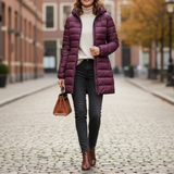 Women's Puffer Jacket | Lightweight Packable Down Jacket | Detachable Hood